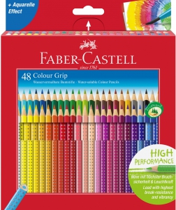 Creioane Colorate Hobby - CREIOANE COLORATE 48 CULORI GRIP 2001, FABER-CASTELL